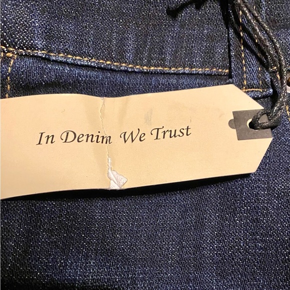 People's Liberation Blue Tapered Jeans Women’s 20W High Rise Stretch New NWT - Picture 11 of 16